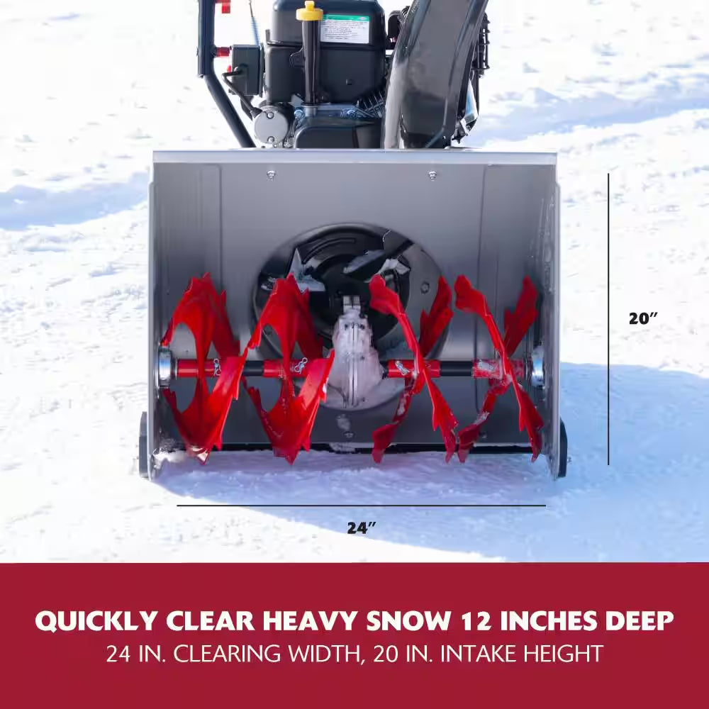 Flurry XL 24 In. 208 CC Self Propelled 2-Stage Gas Snow Blower with Electric Start